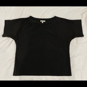 Albion Fit Black Boss Crop Shirt